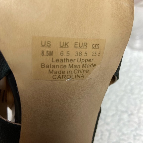 Franco Sarto Strap Lace up Peek A Boo Heels, 8.5 - Picture 8 of 12